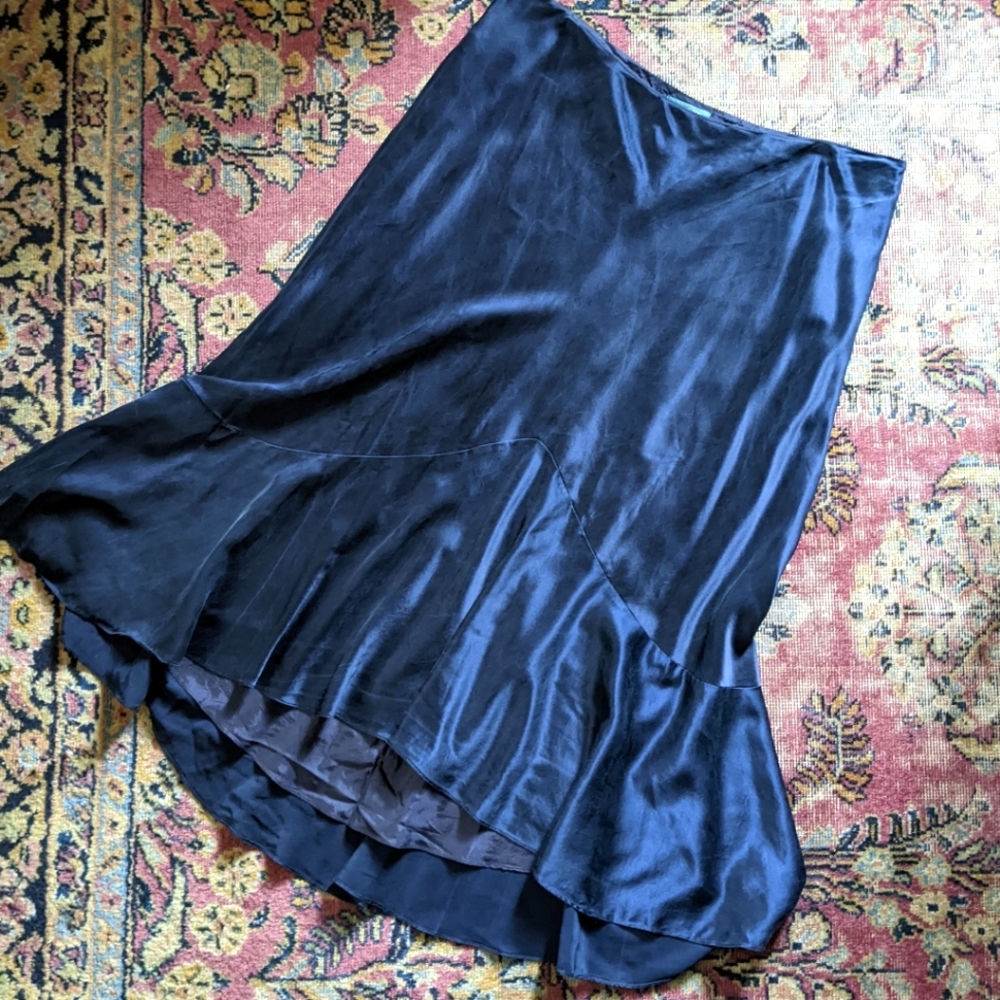 size 18 RALPH LAUREN silk skirt